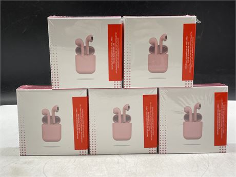 (5 SEALED) ACCENT AX12 PINK AIRBUDS