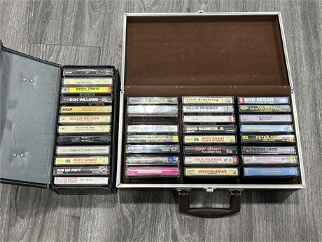 2 CASES OF CASSETTES