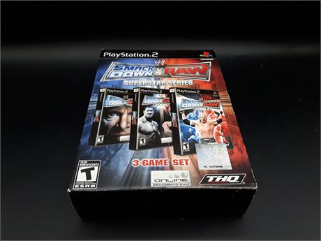 RARE - WWE SMACKDOWN VS RAE SUPERSTAR SERIES - EXCELLENT - PS2