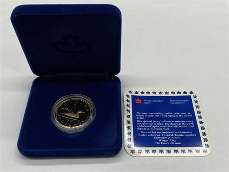 CANADA’S FIRST LOONIE 1987