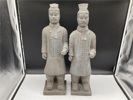 2 CHINESE STATUES (24” TALL)