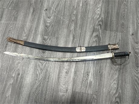 INDIAN STEEL SWORD (36”) SWORD HAS IMPERFECTIONS