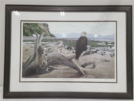 SIGNED AND NUMBERED W. ALLAN HANCOCK PRINT LOW TIDE AT GOOSE PHIT (30"x22")