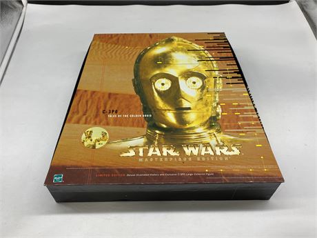 STAR WARS C-3PO TALES OF THE GOLDEN DROID FIGURE & BOOK 1999 (New condition)