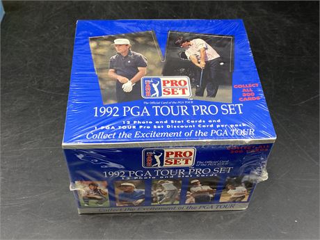 FACTORY SEALED 1992 PGA TOUR GOLF WAX BOX