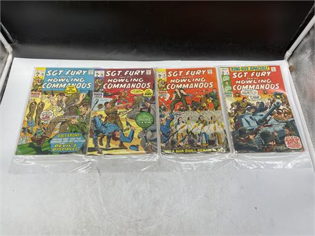 SGT. FURY AND HIS HOWLING COMMANDOS #84, #86, #91 & KING SIZE SPECIAL #6