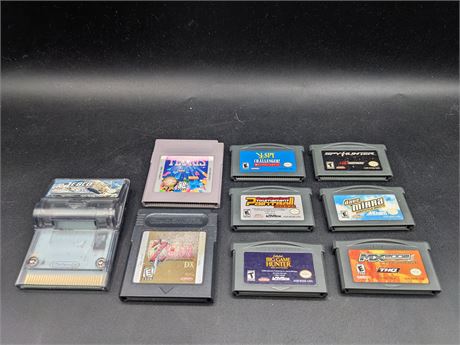 COLLECTION OF GAMEBOY GAMES - VERY GOOD CONDITION