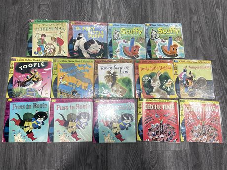 14 LITTLE GOLDEN BOOK WITB RECORDS