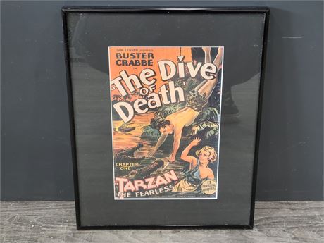 TARZAN POSTER PICTURE "THE DIVE OF DEATH" (14"x11")