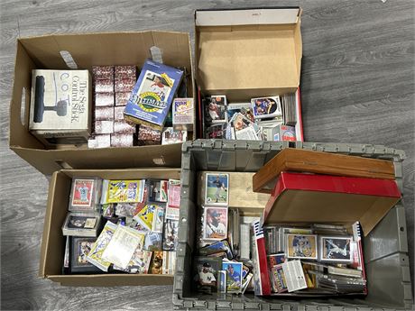 LOT OF MISC. SPORTS CARDS - MOSTLY VINTAGE