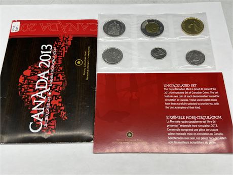 2013 RCM UNCIRCULATED COIN SET