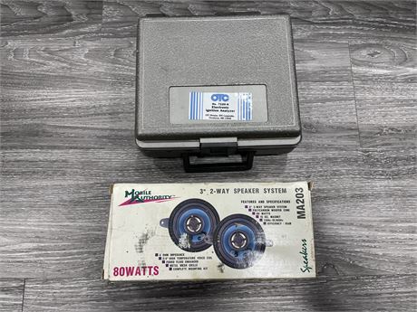 3” 2 WAY SPEAKERS NEW IN BOX - ELECTRONIC IGNITION ANALYZER