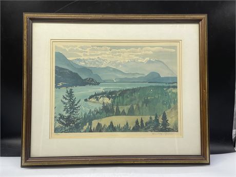 HUNTLEY BROWN WINDEMERE LAKE SIGNED LIMITED EDITION PRINT (22”x18”)