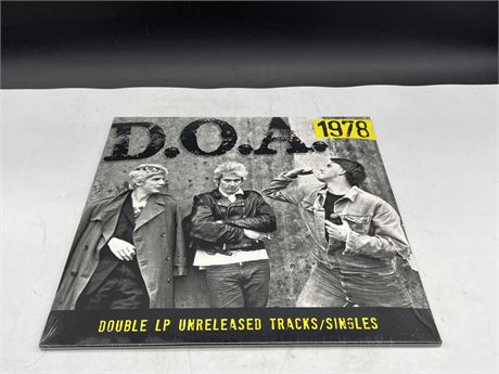 SEALED - DOA - 1976 - 2LP UNRELEASED TRACKS / SINGLES