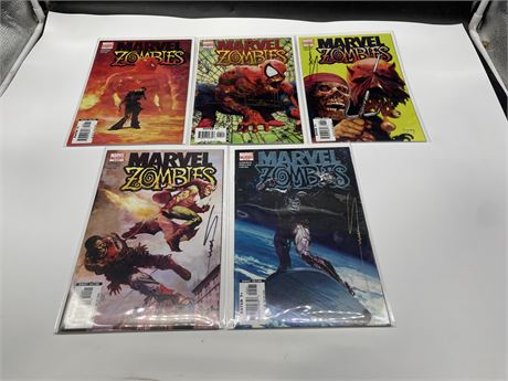 5 MARVEL ZOMBIES VARIANT COVERS / 2ND PRINTINGS