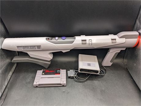 SUPER SCOPE GUN WITH GAME - VERY GOOD CONDITION - SNES