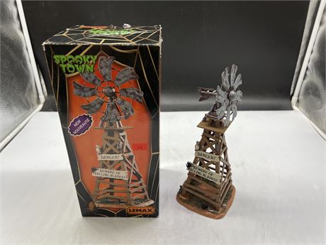LEMAX SPOOKY TOWN HAUNTED WINDMILL IN BOX (11”)