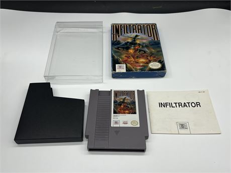 INFILTRATOR - NES COMPLETE W/BOX & MANUAL - EXCELLENT COND