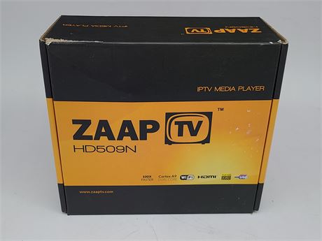 ZAAP TV HD509N IPTU/MEDIA PLAYER