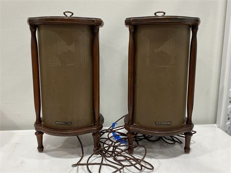 2 VINTAGE ELECTROHOME SPEAKERS