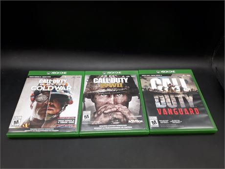 COLLECTION OF CALL OF DUTY GAMES - VERY GOOD CONDITION - XBOX