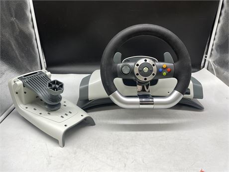 XBOX 360 WIRELESS DRIVING WHEEL WITH FORCE PUSHBACK