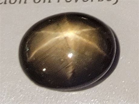 $5330 APPRAISAL - 4.44 CT CERTIFIED BLACK STAR SAPPHIRE GEMSTONE