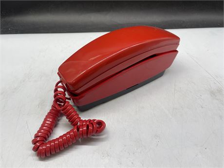 VINTAGE RED ROTARY PHONE