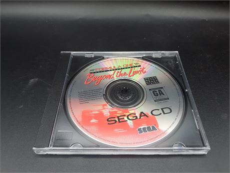 FORMULA ONE BEYOND THE LIMIT -(DISC ONLY) VERY GOOD CONDITION - SEGA CD