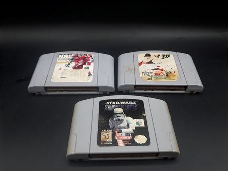 COLLECTION OF N64 GAMES - TESTED & WORKING