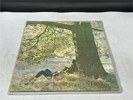 JOHN LENNON - PLASTIC ONO BAND - LP IS NEAR MINT / COVER IS FAIR