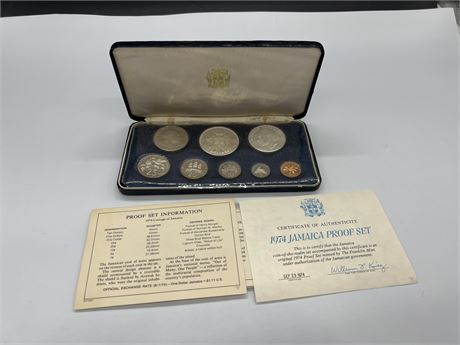 1974 JAMAICA PROOF COIN SET