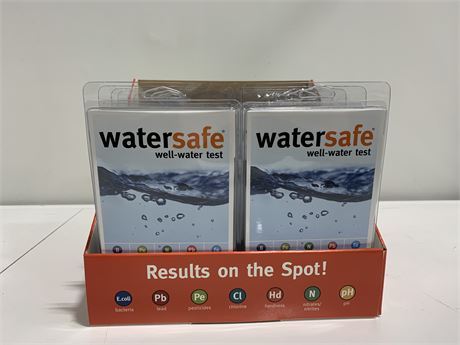 12 WATERSAFE CITY WATER TESTER KITS WITH DISPLAY