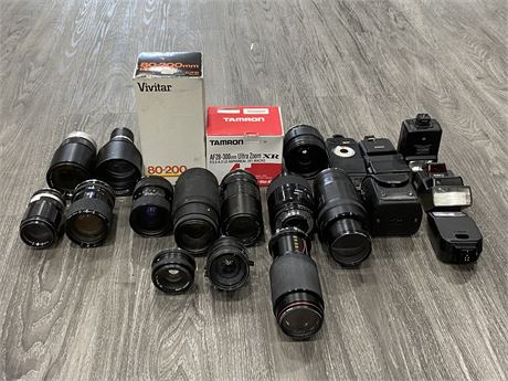 CAMERA LENSES / FLASH - ASSORTED