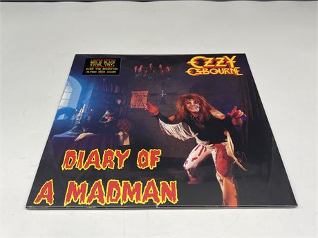 SEALED - OZZY OZBOURNE - DIARY OF A MADMAN - LIMITED EDITION RED/BLACK SWIRL LP