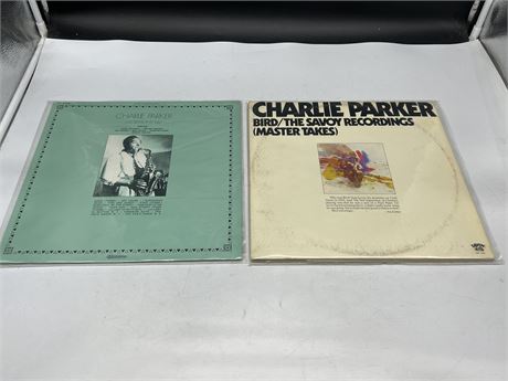 2 CHARLIE PARKER RECORDS - EXCELLENT (E)