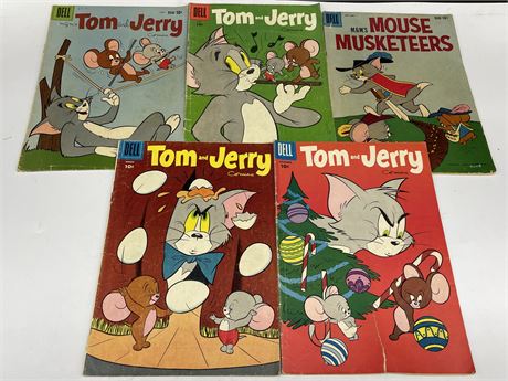 DELL 1950’S TOM & JERRY COMIC BOOKS
