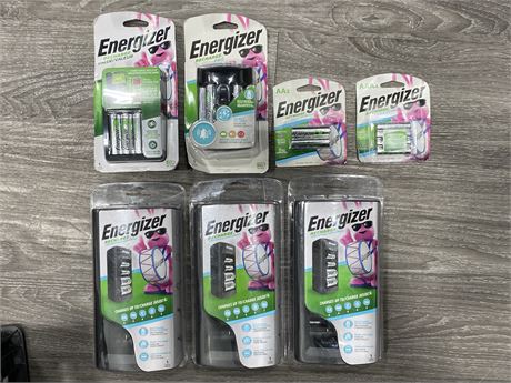 6 PACKS OF NEW RECHARGEABLE ENERGIZER BATTERIES