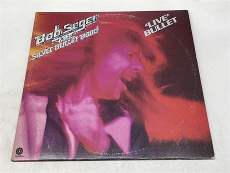 BOB SERGER & THE SILVER BULLET BAND - ‘LIVE BULLET’ W/ GATEFOLD & 2 LP’S - E