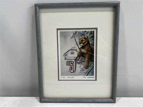 SUE COLEMAN “THE COUGAR” FRAMED PRINT (15”x12”)