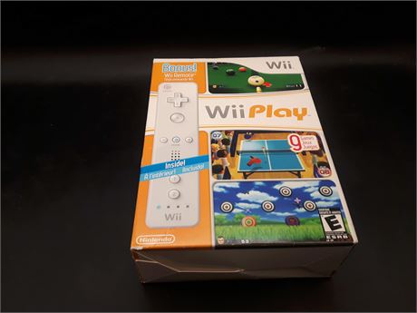 WII PLAY - BUNDLE PACK WITH REMOTE - EXCELLENT CONDITION