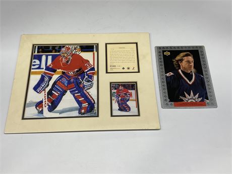 LIMITED EDITION PATRICK ROY ART & GRETZKY 1997 SIGNATURE LARGE CARD