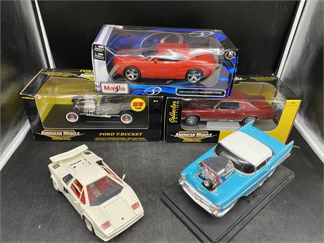 5 DIE CAST COLLECTABLE CARS