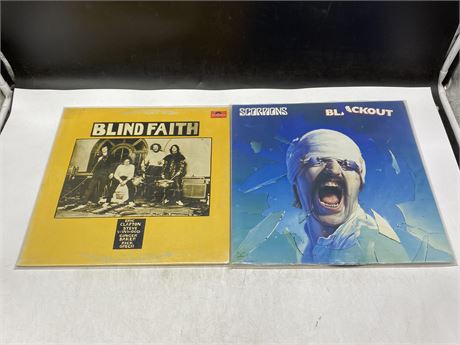 2 MISC RECORDS - BLIND FAITH & SCORPIONS - VG (Slightly scratched)