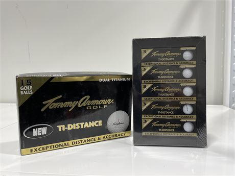 15 NEW TOMMY ARMOUR GOLF BALLS