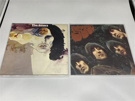 2 CLASSIC ROCK VINYL ALBUMS (The Doors, Beatles)
