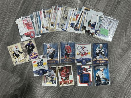 60+ NHL ROOKIES OR LIMITED EDITION CARDS