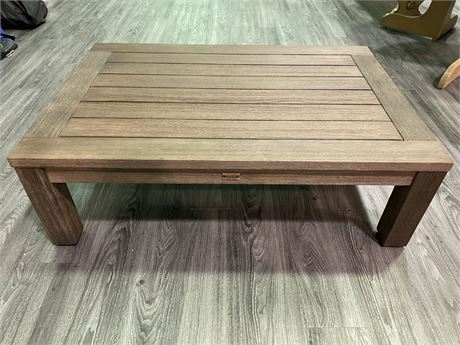 WOOD COFFEE TABLE - 47”L, 32”W, 16”T (Canvas collection)