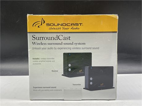 SEALED SOUNDCAST WIRELESS SURROUND SOUND SYSTEM
