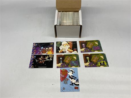 BOX OF SPACE JAM CARDS - MANY DOUBLES